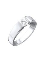 Exquisiter Damenring in Weissgold mit Brillant 