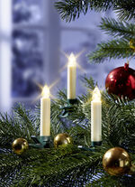 Kabellose Mini-Weihnachtsbaumkerzen, 10-tlg. 