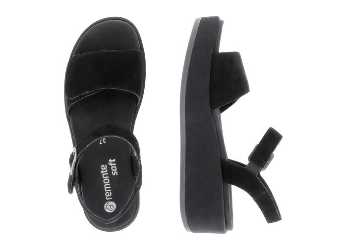 Sandale aus Samtveloursleder 