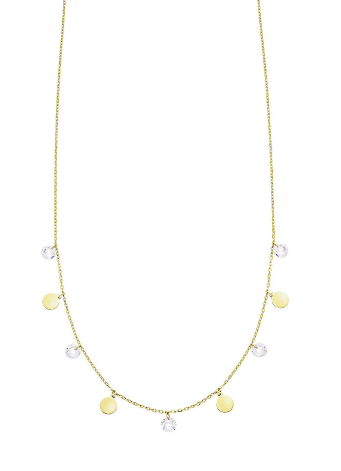 Stilvolle Halskette mit Zirkonia 