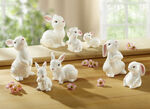Hasenfiguren aus Keramik, 