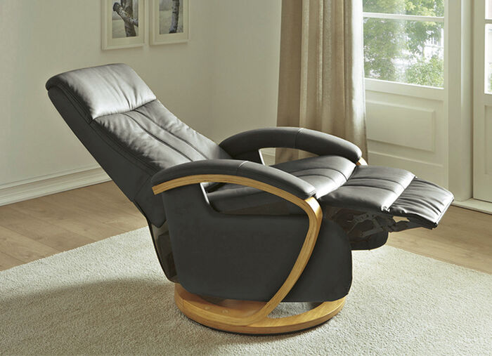 Relaxsessel mit Fussstütze BRAUN