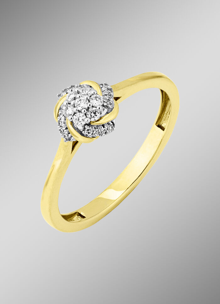Damenring mit 23 Diamanten 