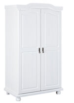Kleiderschrank aus massiver Kiefer WEISS