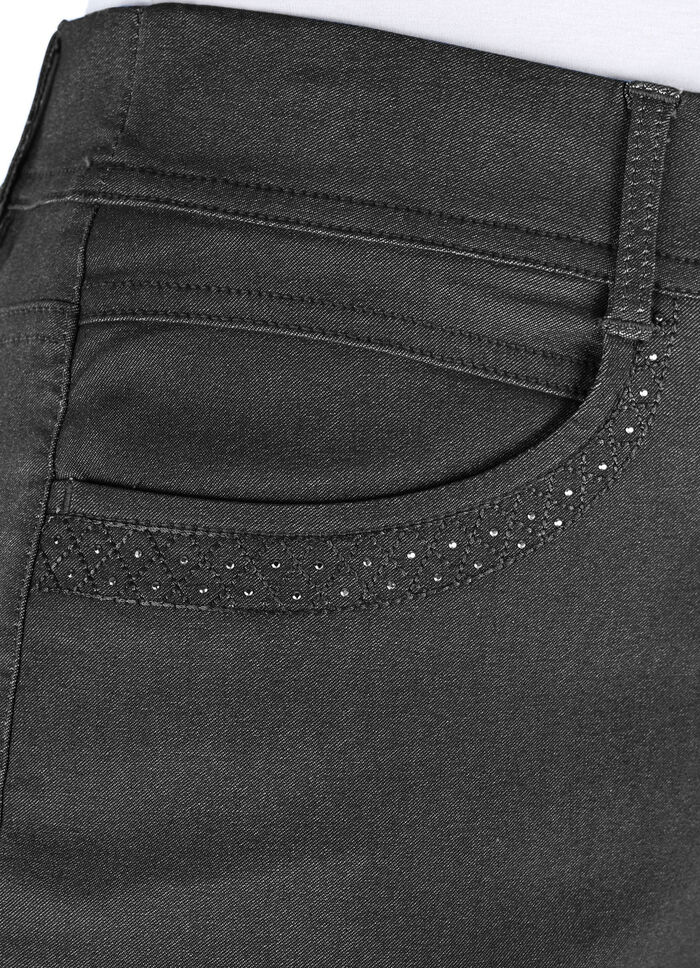 Hose in Denim-Optik SCHWARZ