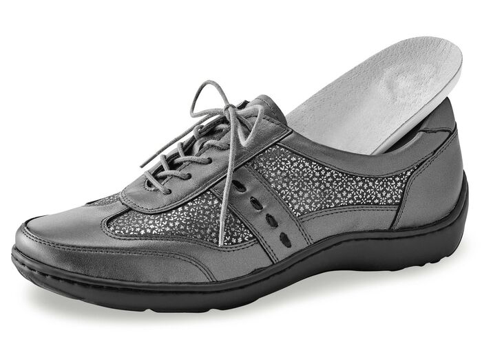 Waldl&auml;ufer, bequeme Damen-Schn&uuml;rschuhe, Weite H, mit herausnehmbarem Fussbett 