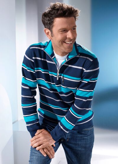 Sweatshirt mit Reissverschluss-Brusttasche 