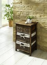 Regal mit Vintage-Oberfläche BRAUN