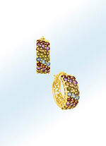 Creolen mit feinen Edelsteinen 