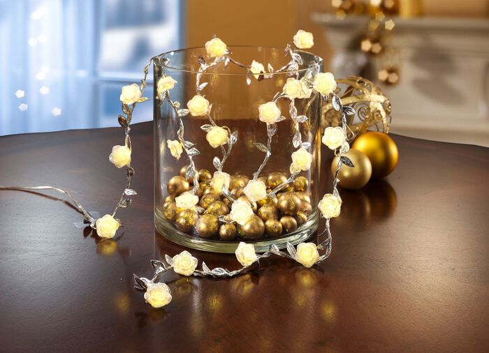 LED-Lichterkette Rosen 