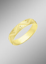 Eleganter Partnerring in vergoldetem Silber 925/- fein