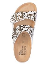 ELENA EDEN, trendige Damen-Pantoletten, Weite H, mit Klettspangen 