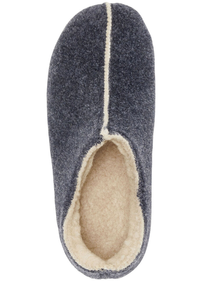 Laurina Filz-Hausschuh aus recyceltem Polyester MARINE
