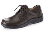 GINO GALANTE Schnürschuh aus edlem Leder MOKKA