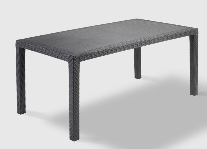 Gartenmöbel-Serie mit attraktivem Rattan-Dekor ANTHRAZIT