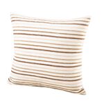 Kissenbezug im Streifen-Design BEIGE