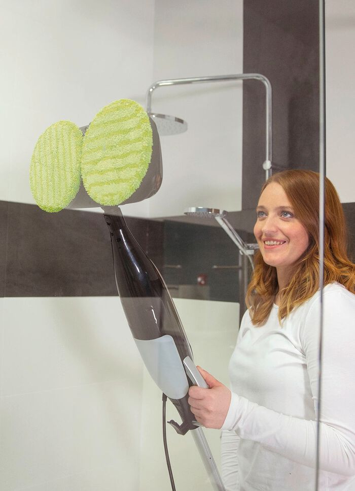 Livington SteamTwister Dampf-Rotationsmopp SCHWARZ