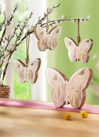 Deko-Schmetterling aus Mangoholz 