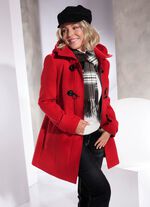Jacke mit Knebelverschlüssen KIRSCHROT