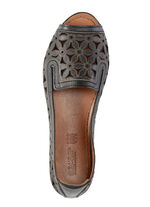 Gemini Slipper aus teilweise geprägtem Nappaleder SCHWARZ