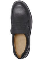 GINO GALANTE, bequeme Herren-Slipper, Weite K, mit herausnehmbarem Fussbett SCHWARZ
