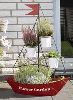 Pflanzschiff mit 3 integrierten Blument&ouml;pfe 