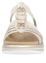 Remonte Riemchen-Sandale mit Metallschmuck MATTGOLD