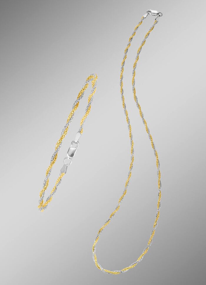 Kordelketten-Schmuckset, 2-teilig  