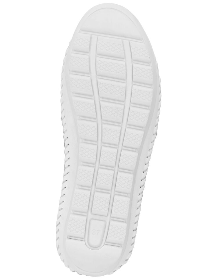 Gemini, leichte Damen-Slipper, Weite G, mit herausnehmbarem Fußbett WEISS