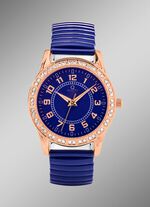 Moderne Quartz-Damenuhr mit Metallgeh&auml;use 