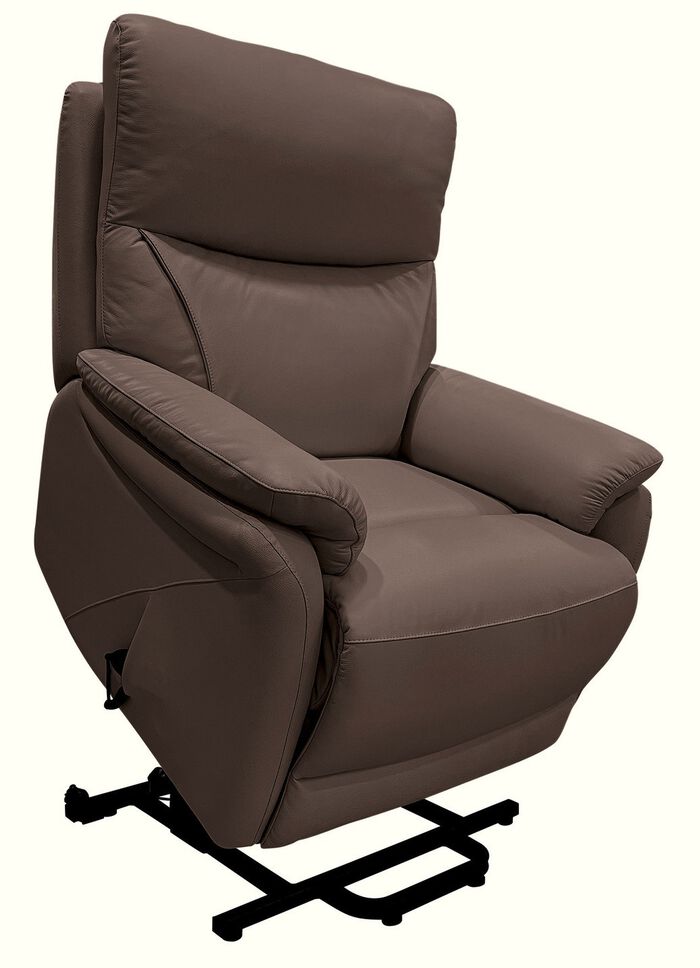 XXL Leder-Sessel mit Aufstehhilfe 