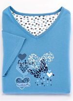 Zweierpack Nachthemden, k&uuml;rzer geschnitten aus Baumwolle 