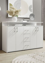 Stylisches Highboard WEISS