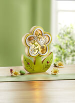 Beleuchtete Blume aus Holz, 