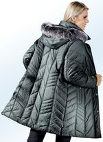 Kurzmantel mit abnehmbarer Kapuze, 