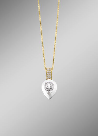 Anh&auml;nger mit Brillanten und Diamanten  