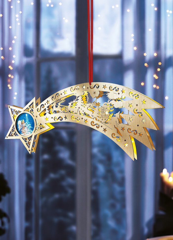 Beleuchteter Fensterkomet 