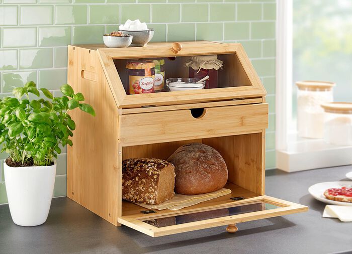 Backwaren-Theke f&uuml;r das Fr&uuml;hst&uuml;cksbuffet zu Hause 