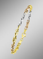 Armband in Tricolor mit Karabiner 