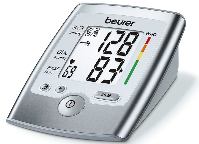 Oberarm-Blutdruckmessgerät BM 35 SILBER
