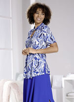 Shirt-Tunika mit Schlingenknopfleiste 