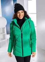 Jacke mit Reißverschlussleiste OPALGRÜN