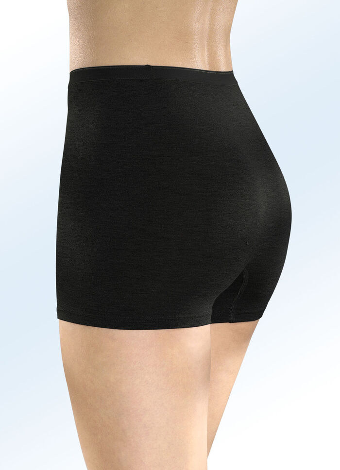 Sylvia Speidel Zweierpack Pants, atmungsaktiv 1X GRAU MELIERT, 1X SCHWARZ