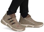Rieker, trendige Damen-Boots, Winterschuhe, mit Rei&szlig;verschluss TAUPE-BRAUN