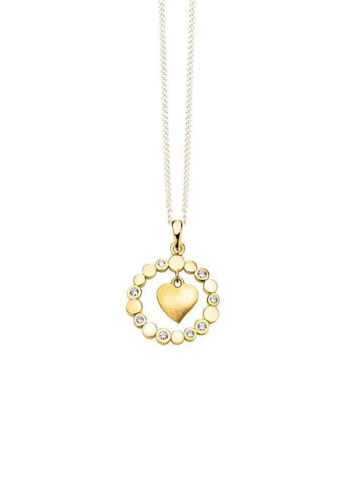 S&uuml;sser Herz-Anh&auml;nger mit Zirkonia 