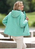 Jacke mit figurschmeichelnder L&auml;ngssteppung seitlich 