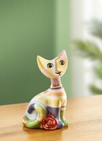 Katze mit Rose von &bdquo;Goebel&ldquo; 