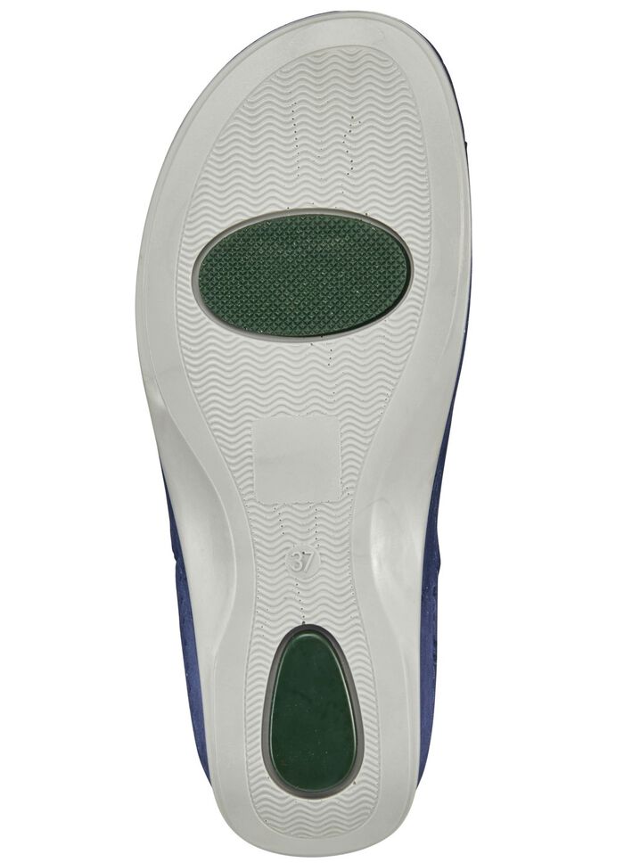 Mubb Pantolette mit antiker Lochung BLAU