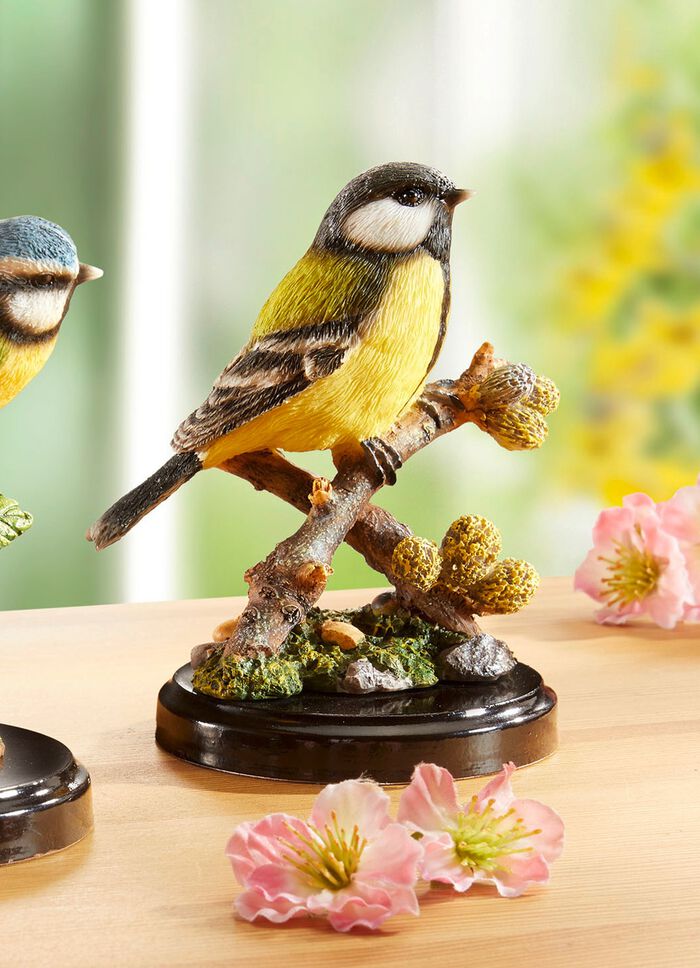 Vogel-Figur auf Zweig BUNT