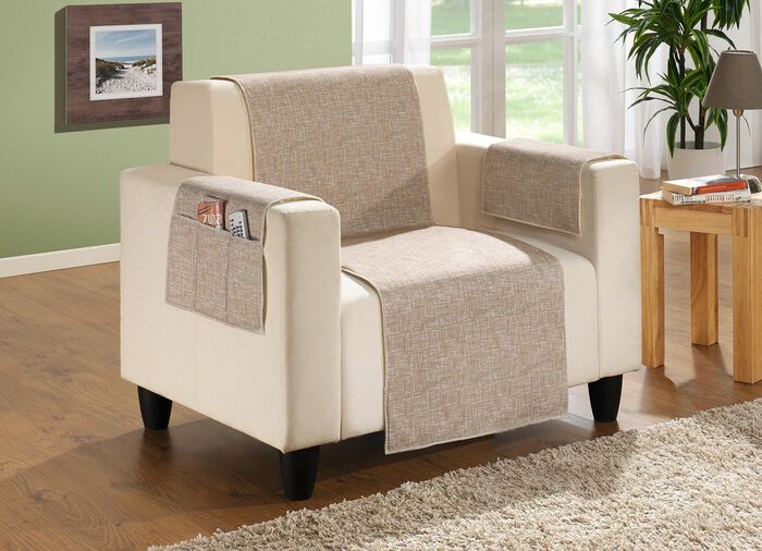 Wohnaccessoires aus 100% Baumwolle, Unterseite 100% Schurwolle NATUR